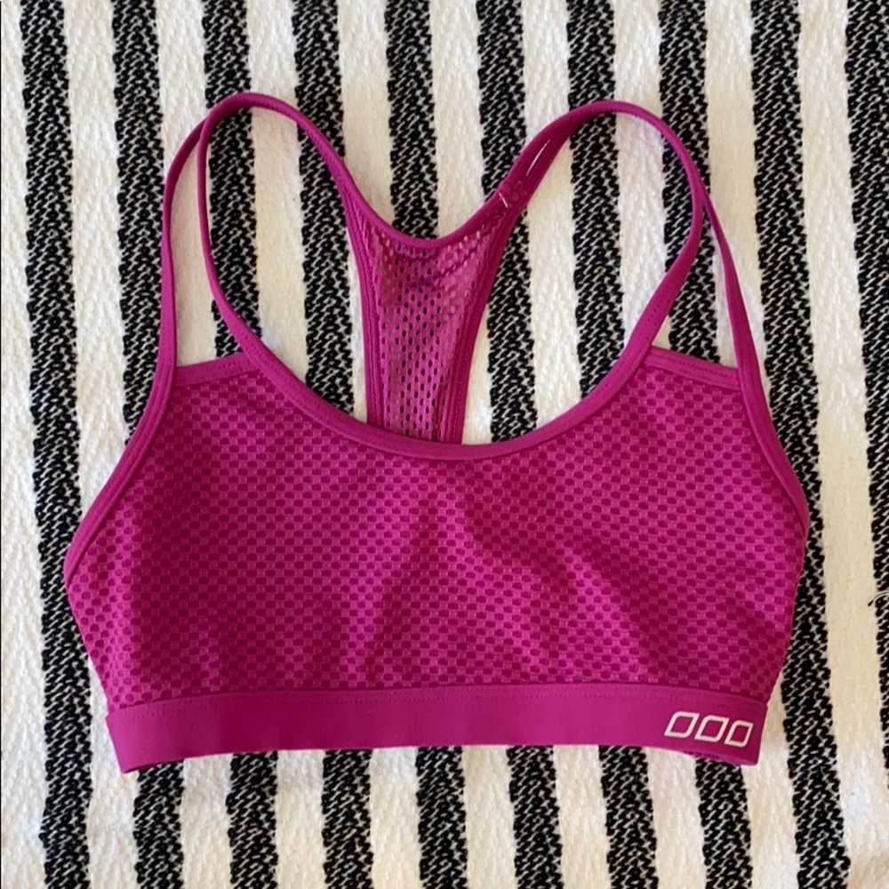 Lorna Jane Pink Mesh Bra XS